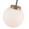Z-Lite Parsons 1 Light Pendant, Matte Black, Olde Brass & Opal 477P10-MB-OBR - alternate 6